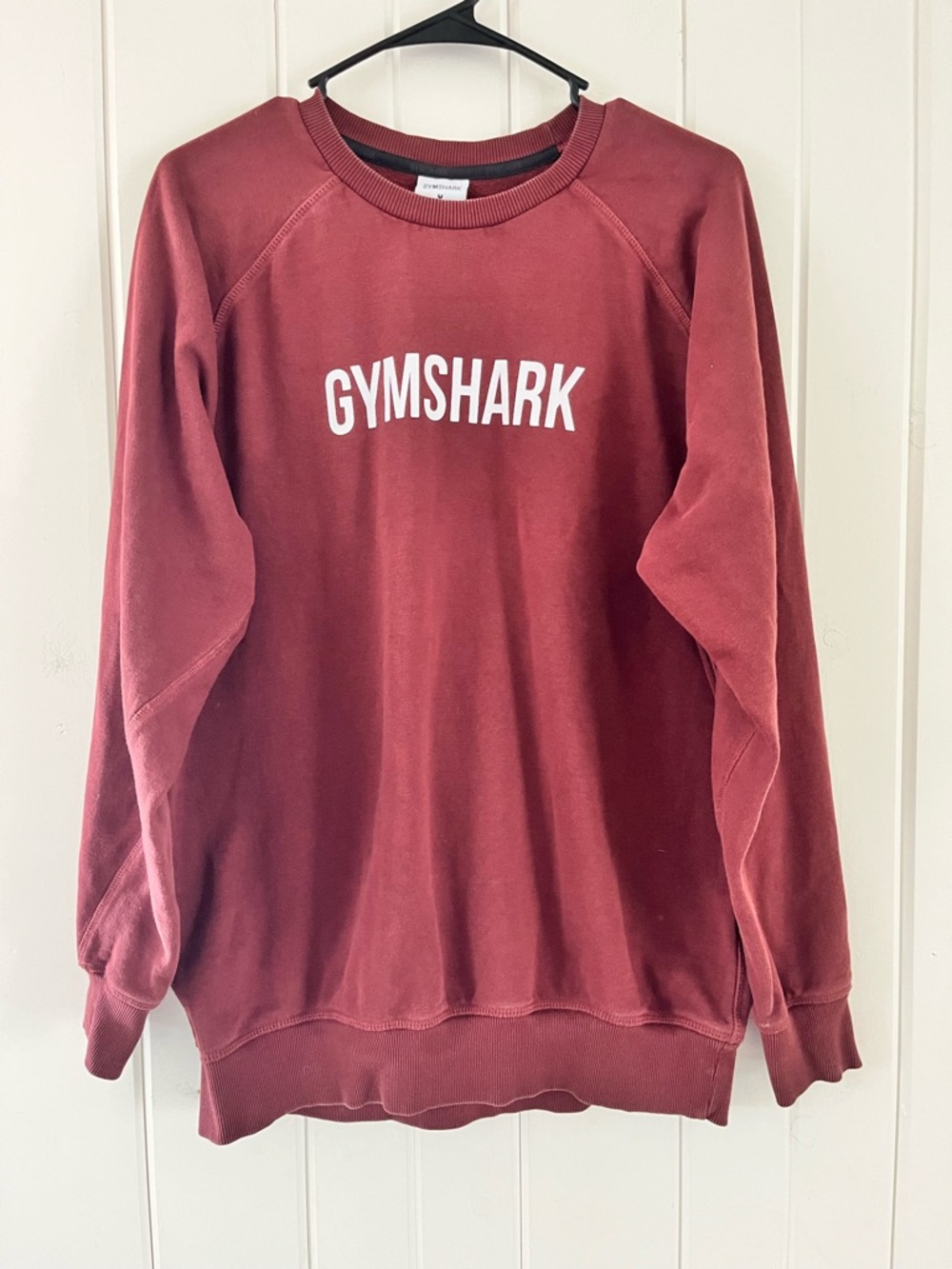 Gymshark Burgandy Apollo Crew, Sz M (P2P 24”)